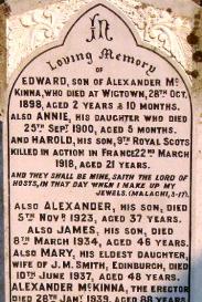 McKinna gravestone at Girthon